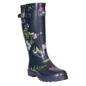 Trespass Womens/Ladies Elena Floral Blossom Print Wellington Boots / Humming Bir